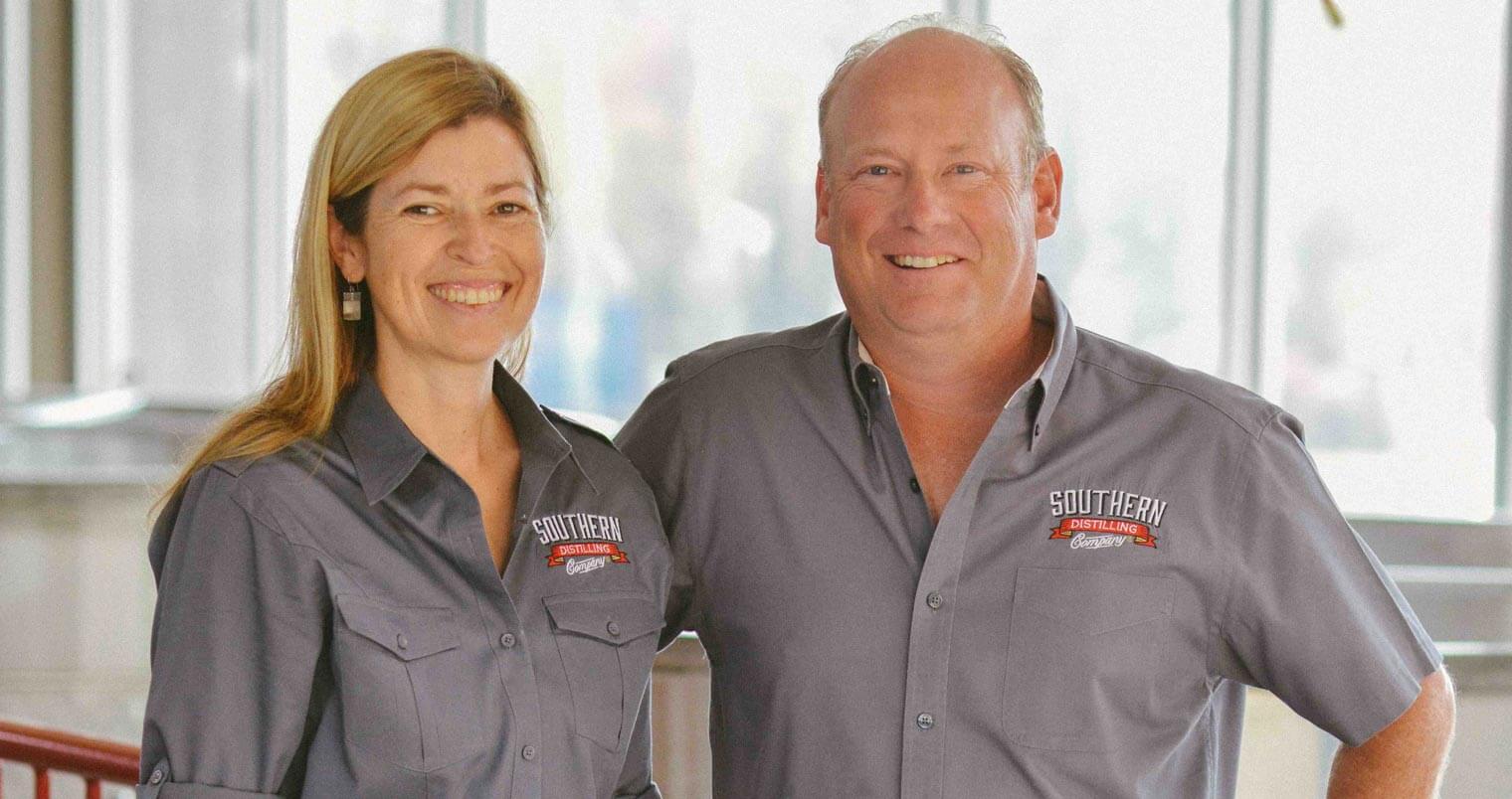 Vienna and Pete Barger of Southern Distilling Co., featured image