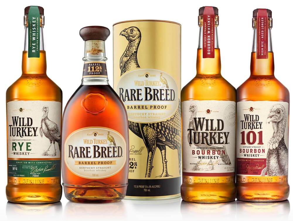 Wild Turkey New Packaging Family