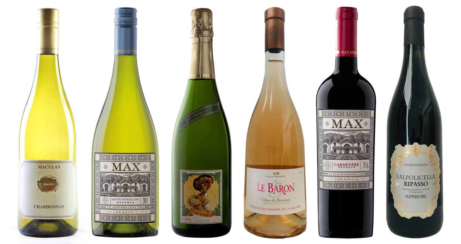 Wines by the Glass, bottles on white, featured image