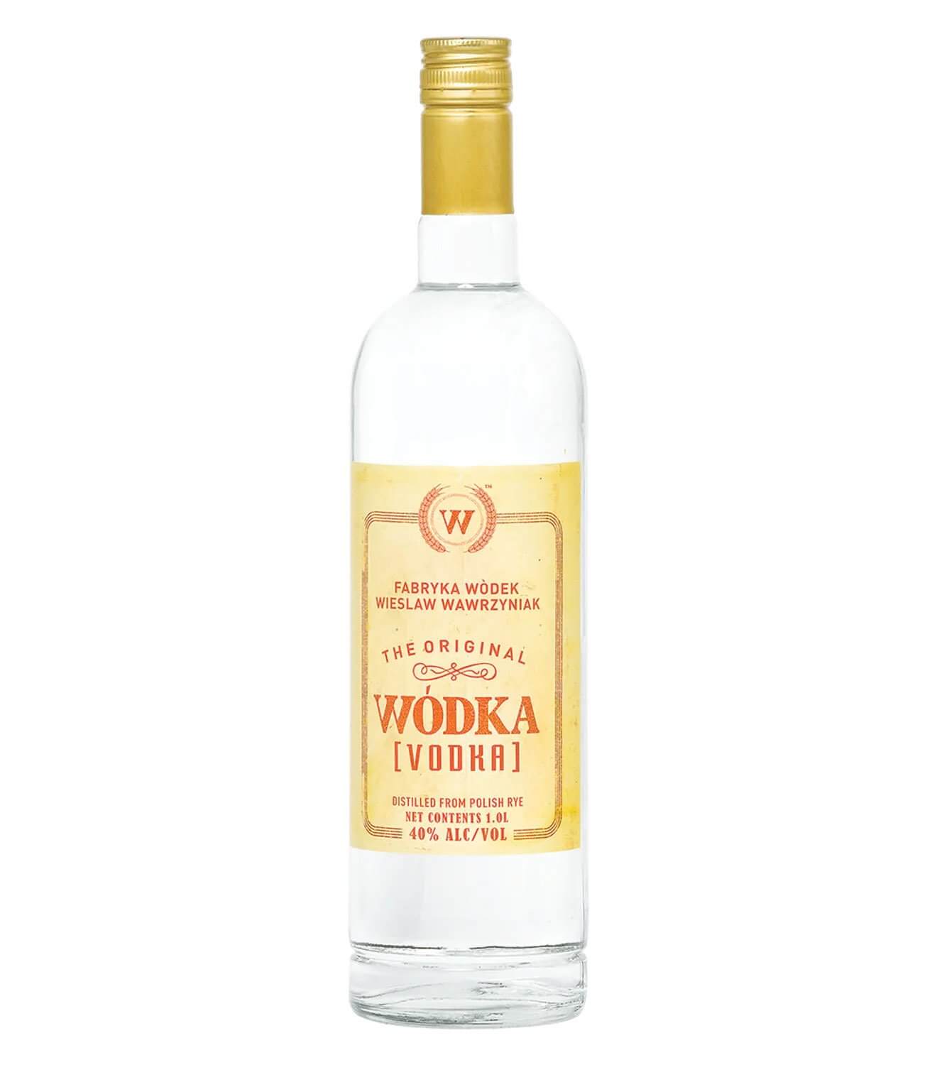 Bottle of Wódka Vodka, showcasing its clean and classic design.