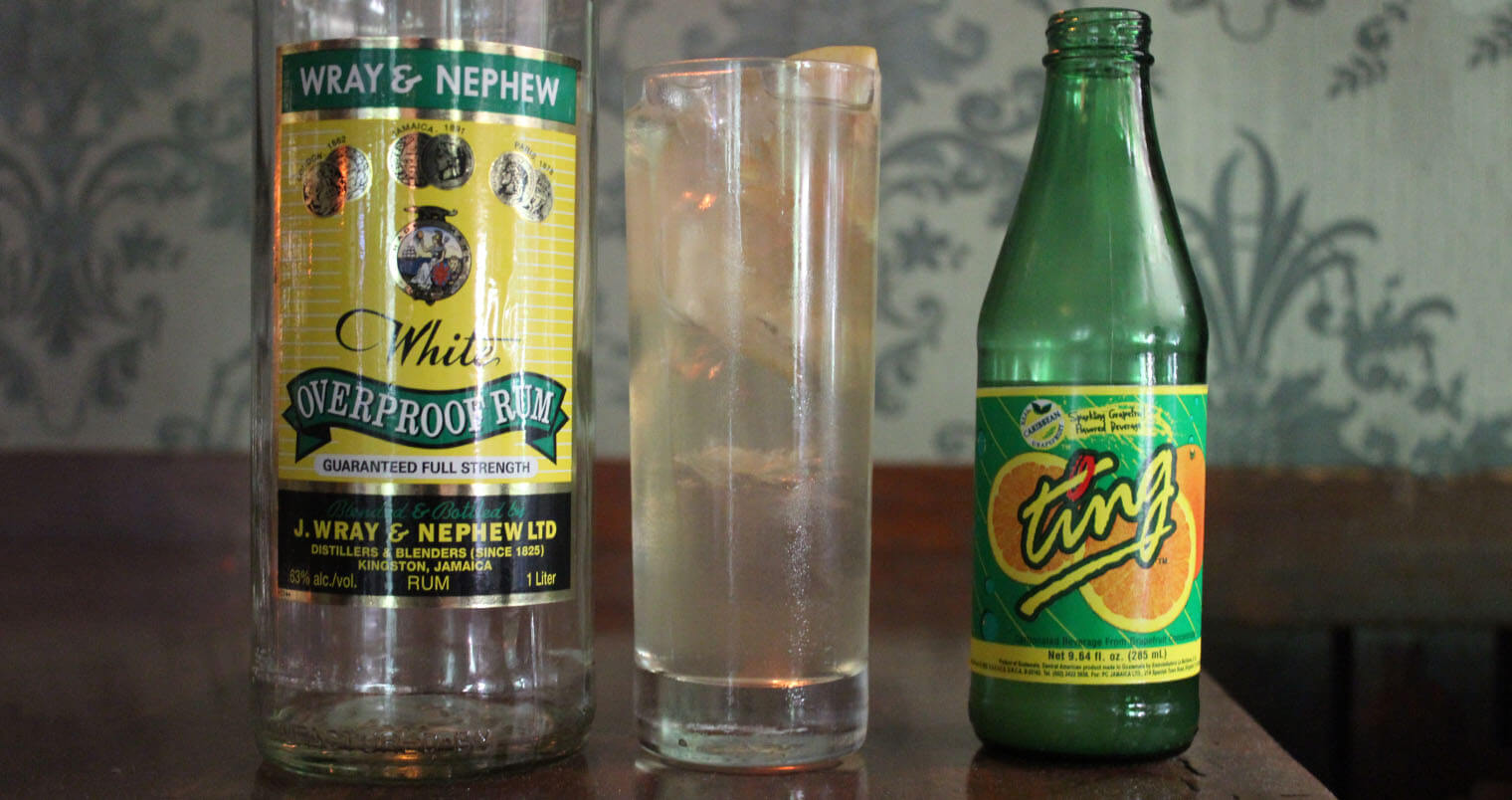 Wray & Ting Bottles with Cocktail, featured image