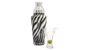 zebra striped cocktail shaker thumb