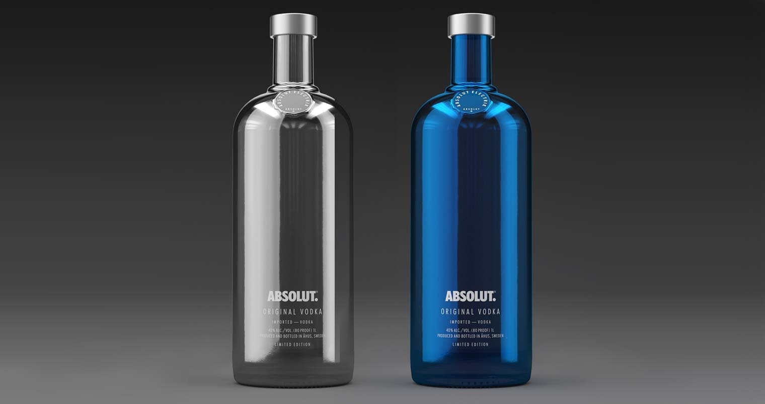 Limited Edition Absolut Electrik Bottles