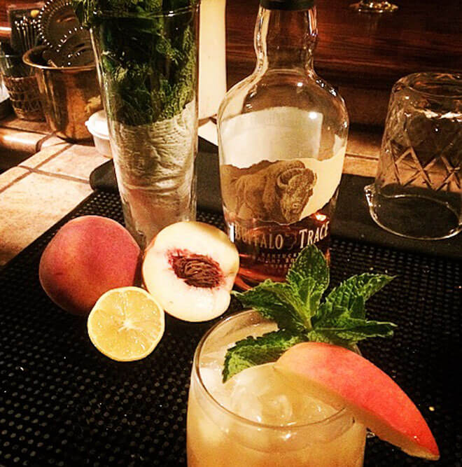 Chris's Signature Cocktail: Barragan's Peach Smash