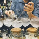 Bulldog Modern Gin & Tonic Competition, pouring over barspoon