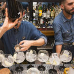 Bulldog Modern Gin & Tonic Competition Recap serving drinks