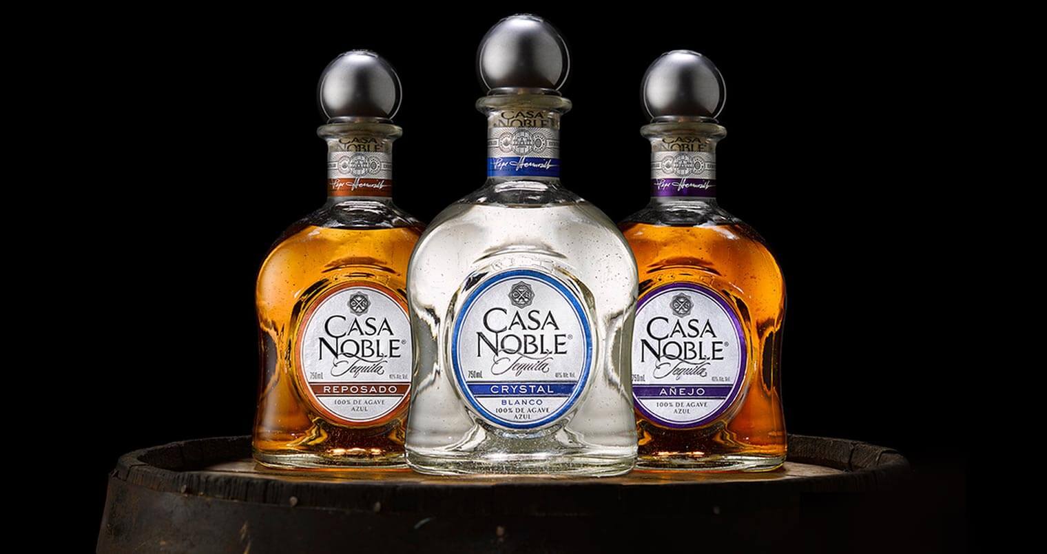 casa noble bottle varieties on black background, featured image