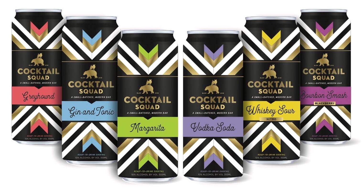 Cocktail Squad Ready-to-Drink Cocktails, canned flavor varieties, featured image