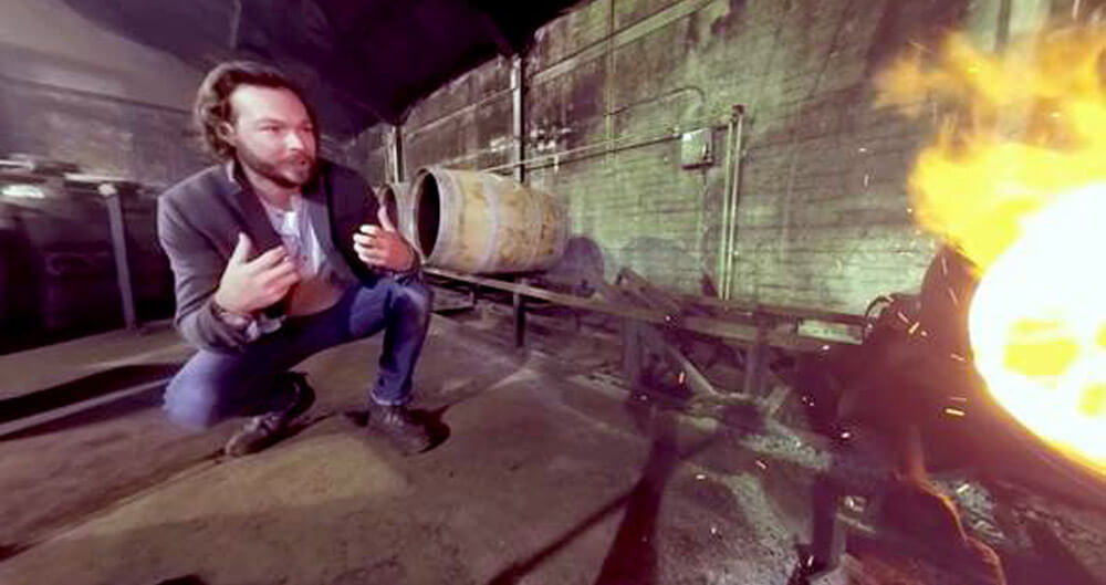 View the Creation of Dewar's Scratched Cask on Your Mobile Device Via Virtual Reality