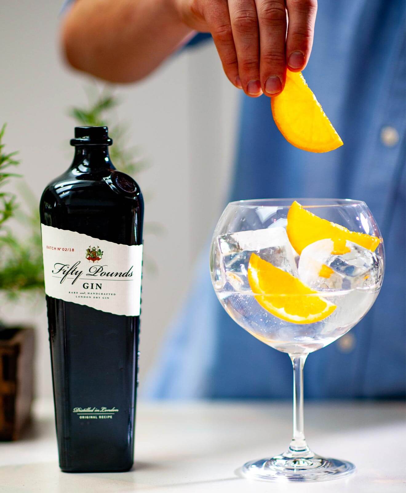 Fifty Pounds Gin Cocktail Being Mixed