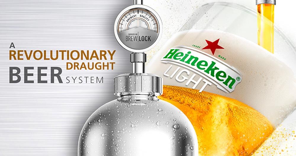 Heineken Light and Strongbow Hard Apple Cider Now Available on Heineken Brewlock, beer news, featured image