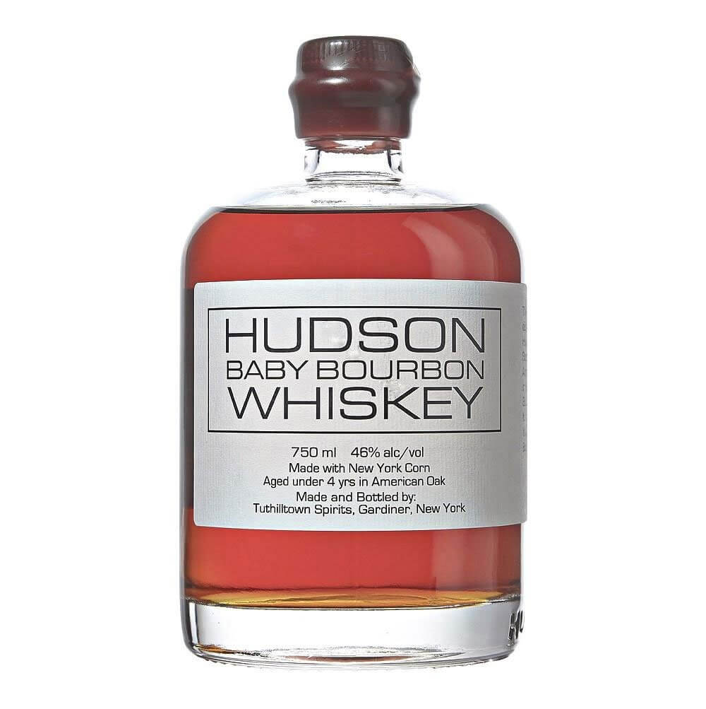 Hudson Whiskey Baby Bourbon, bottle on white