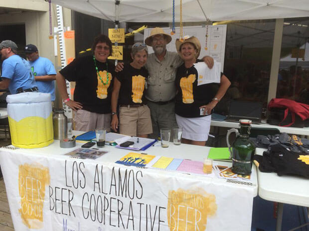LABC tabling at annual Beer Fiesta at Pajarito Mountain Ski Area.