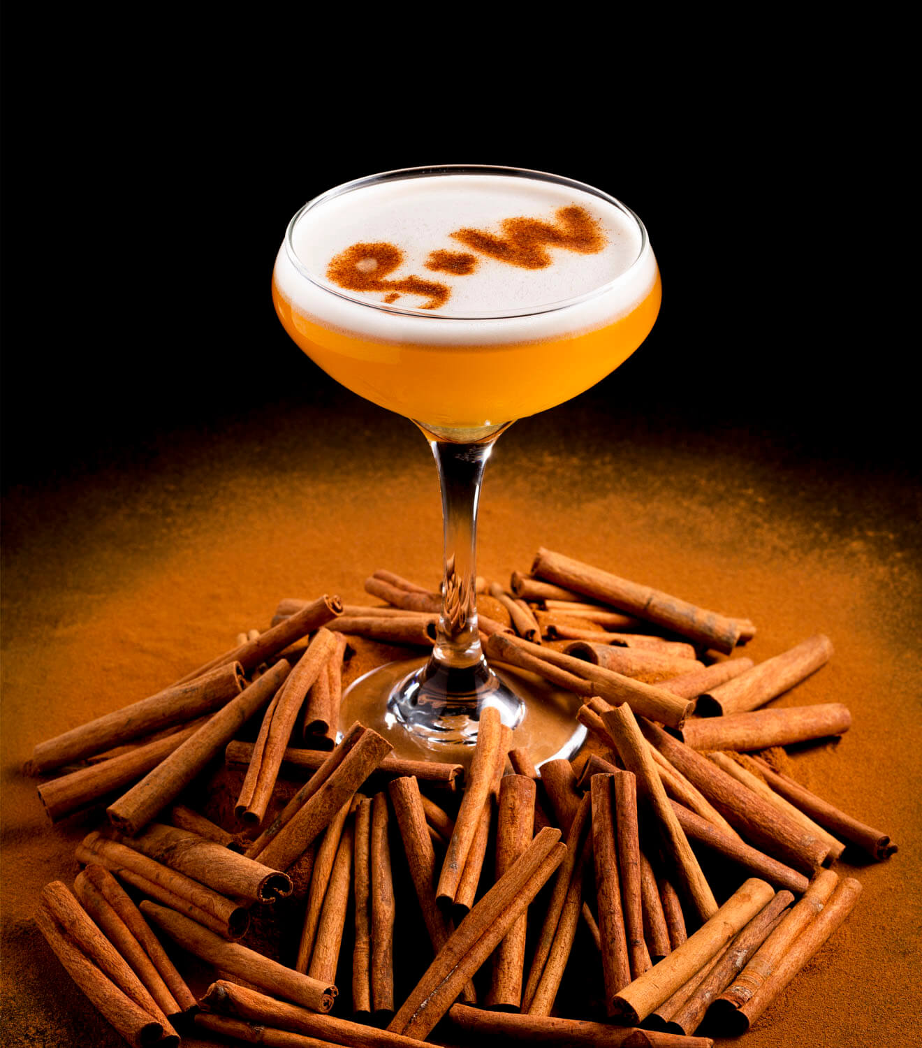 Lean Into It, cocktail, cinammon garnish