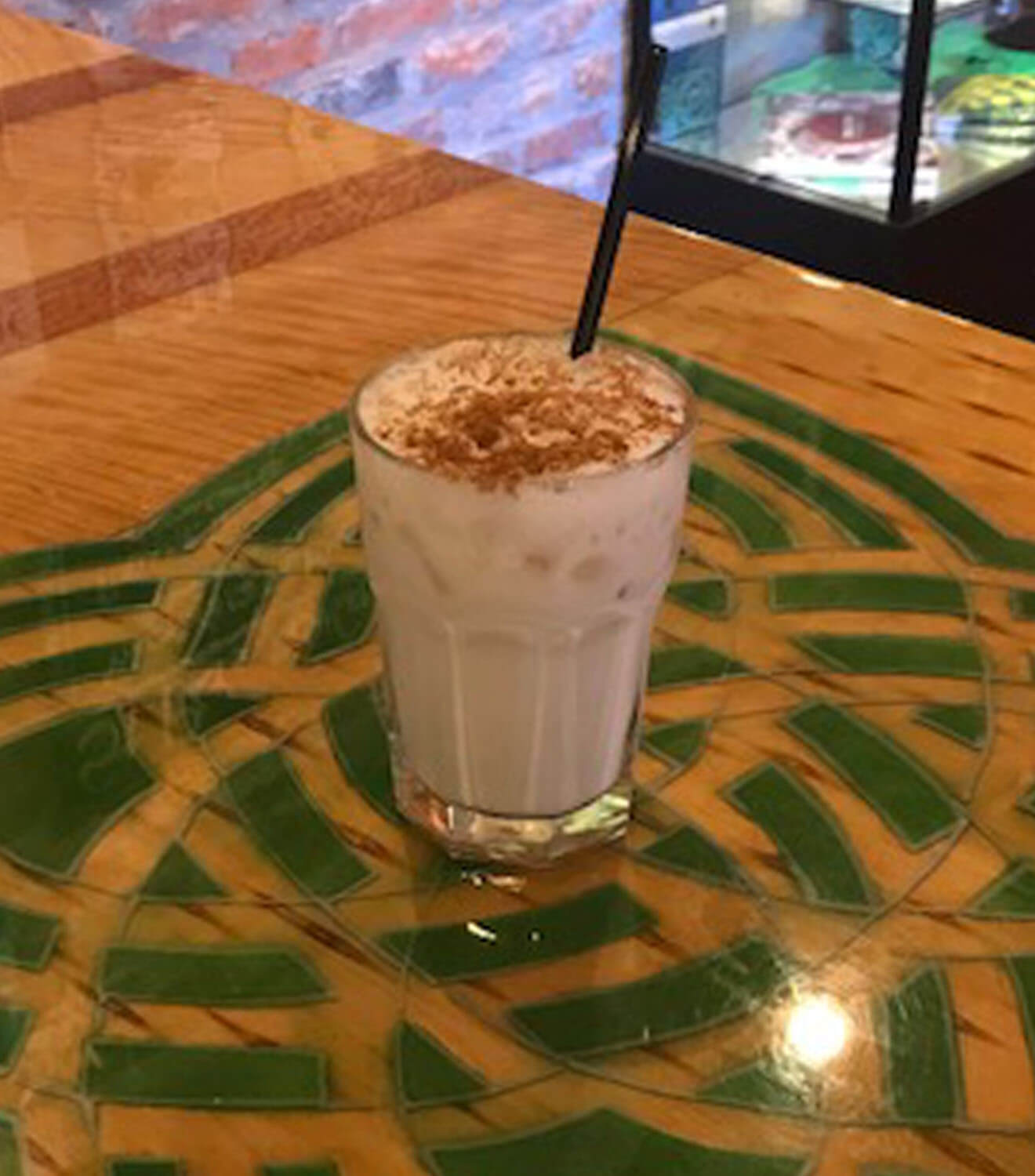 Margaret’s Milk Punch, cocktail on irish art table