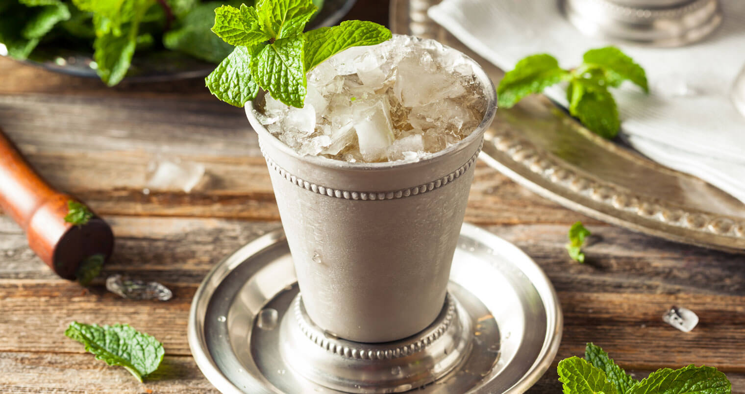 The Perfect Mint Julep, elegant cocktail with garnish, featured image