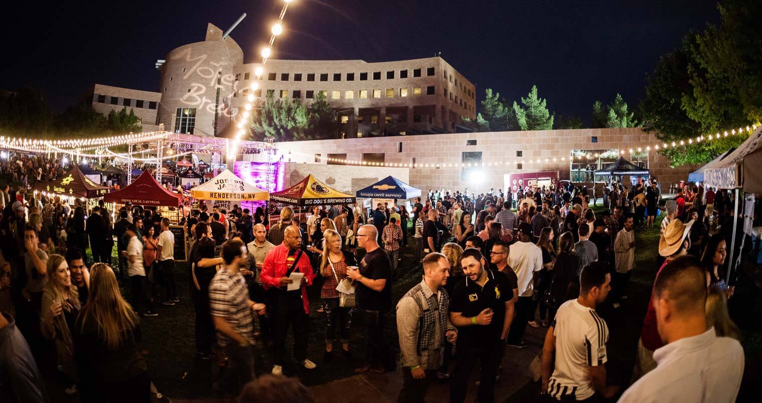 Motley Brews’ 4th Annual Downtown Brew Festival in Las Vegas Lights Up the Night, crowd