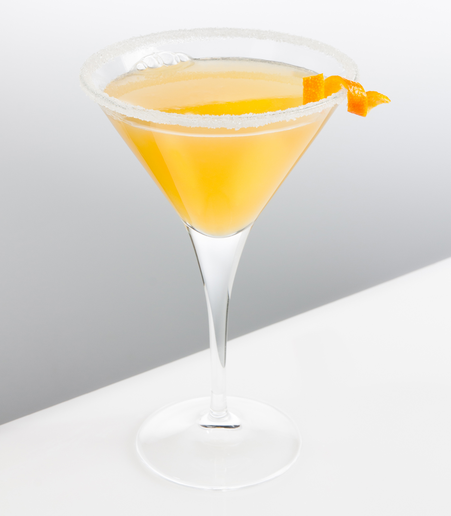 Orange Cocktail in a Coupe Glass