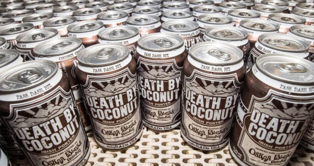 Death by Coconut Goes National, cans