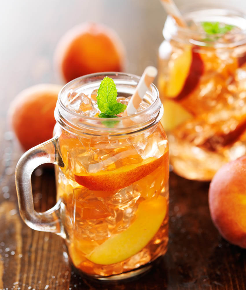 Peach-Infused Gin & Tonic