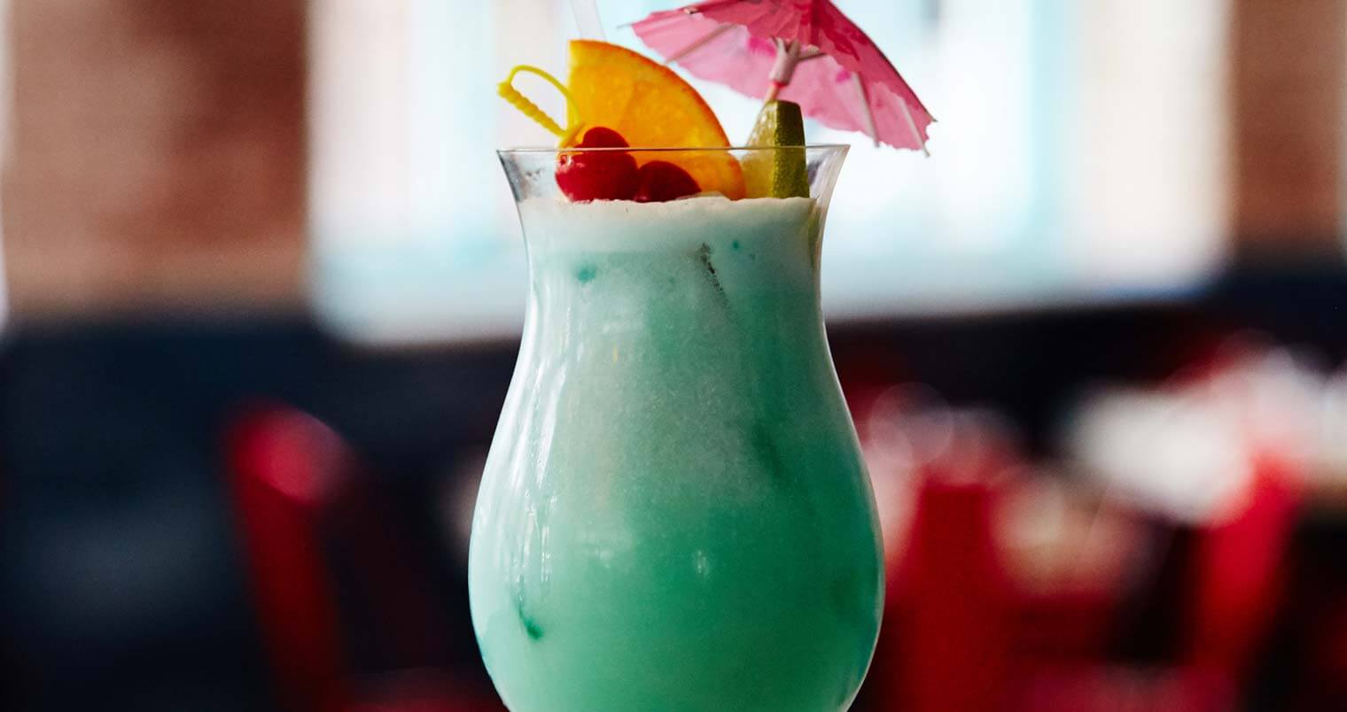Must Mix: 'Blue Cyclone' from Pizza Beach, NYC, cocktail recipes, featured image