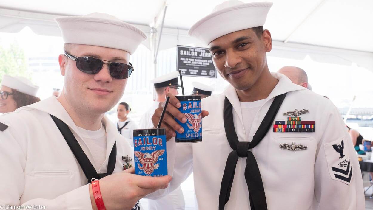 Sailors Cheers at Sailor Jerry Fleet Week