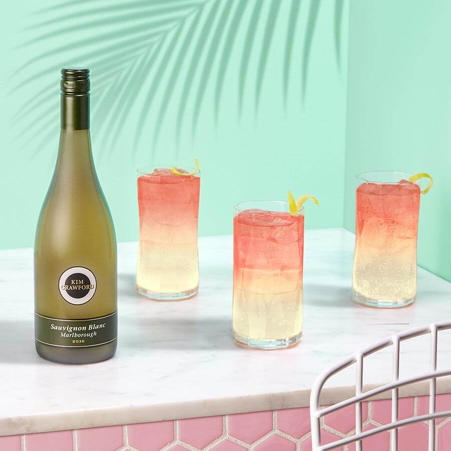 Summer Watermelon Cocktail, cocktails and bottle