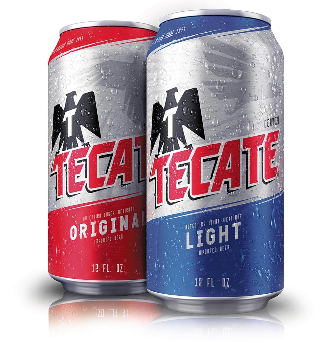 Tecate and Tecate Light cans