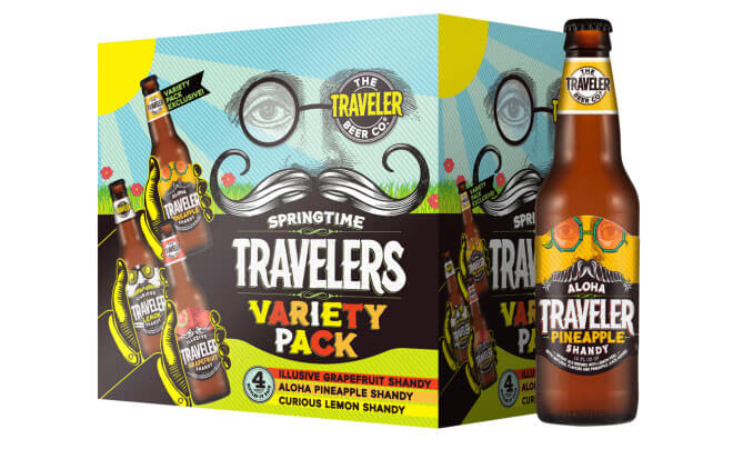 Springtime Variety Pack from the Traveler Beer Company, box and bottle, beer news