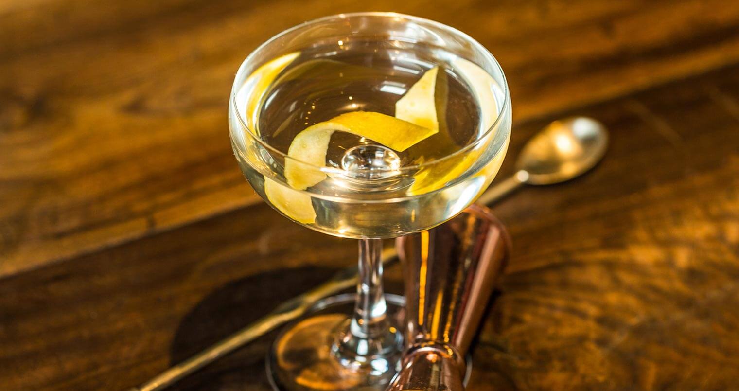 The Classic Martini, cocktail with garnish, featured image
