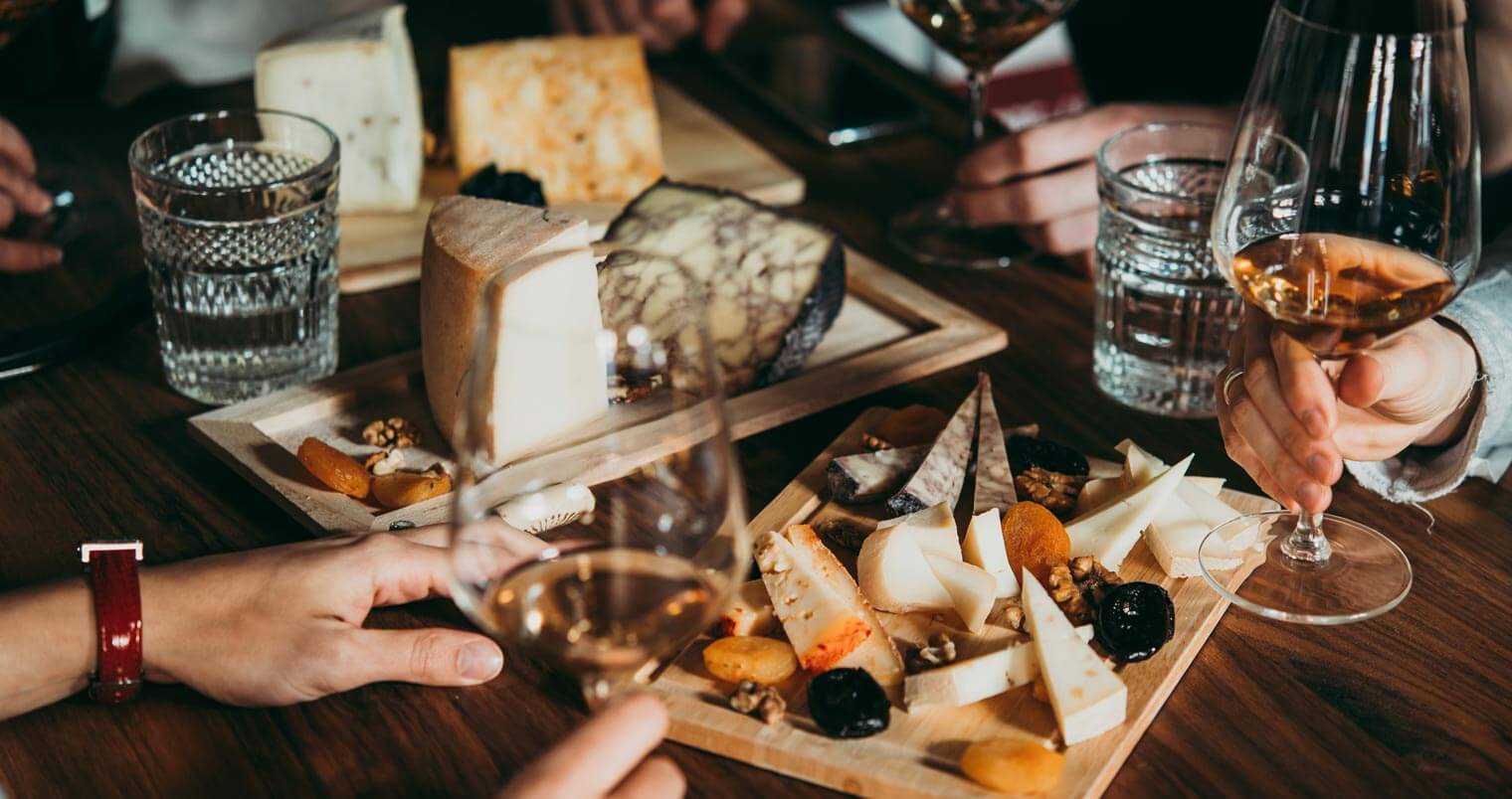 wine and cheese pairings, featured image