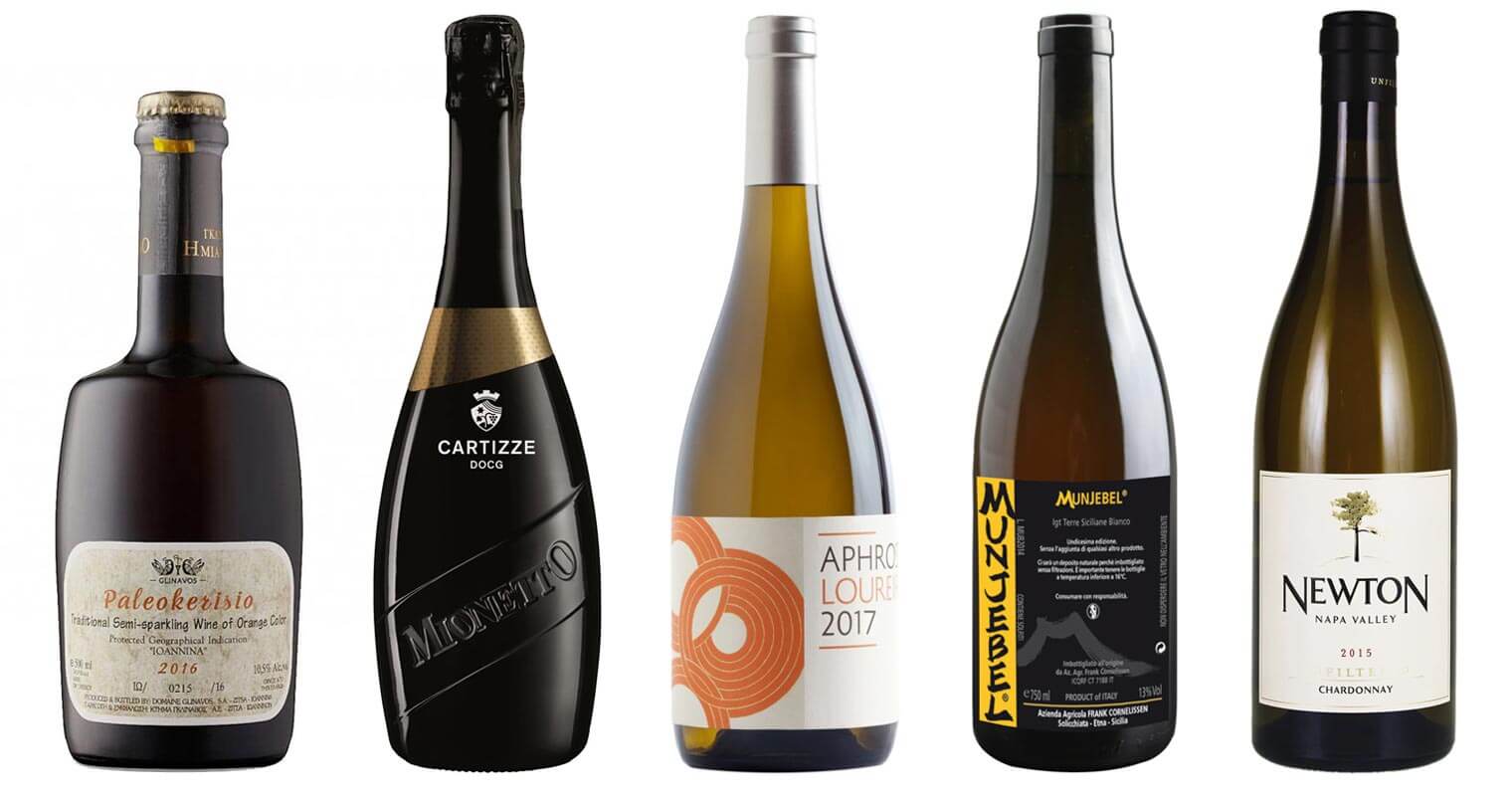 WInter White WInes, bottles on white, featured image