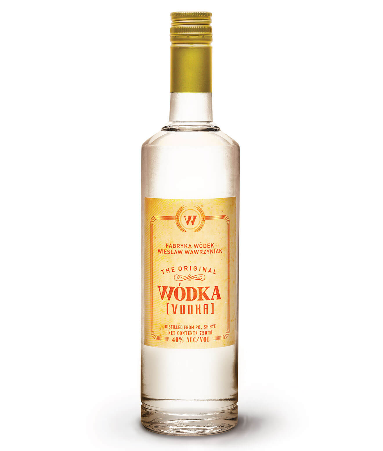 Wódka Vodka on white