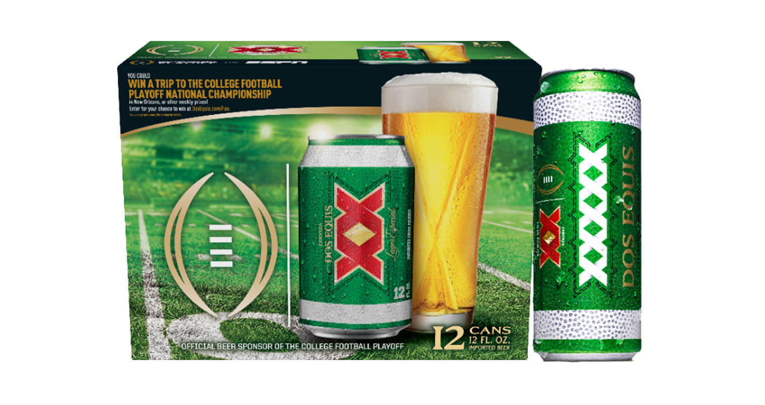 Dos Equis, package with 24 oz. can, featured image