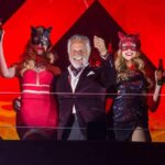 The Dos Equis Masquerade Grand Rising Party most interesting man and ladies cheers